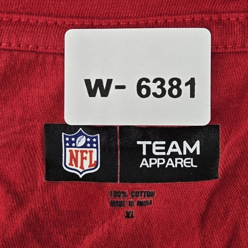 San Francisco 49ers Women Shirt XL White NFL Team Apparel Logo Activewear Laced - Picture 2 of 8